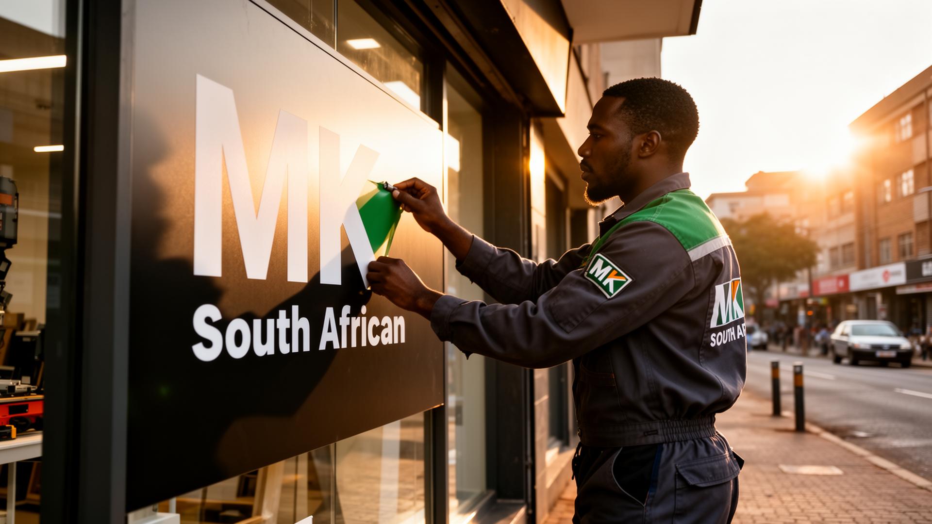 Professional signage installation in Johannesburg